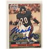 Image 1 : Chicago Bears Mark Carrier 1991 NFL #101 signed trading card