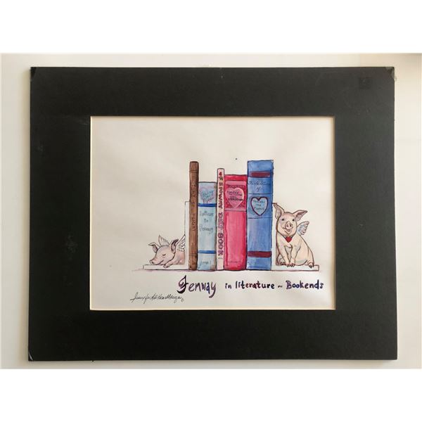 Fenway in Literature Original Art - All Heart Designs