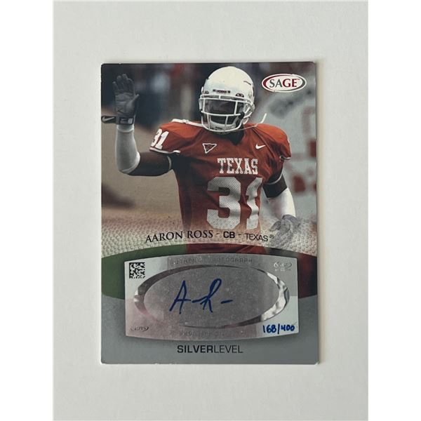 Aaron Ross signed autographed card