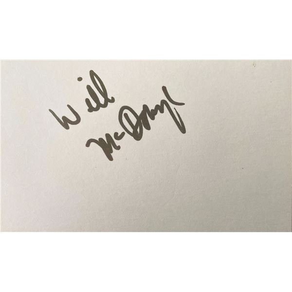 Sportswriter Will McDonough original signature