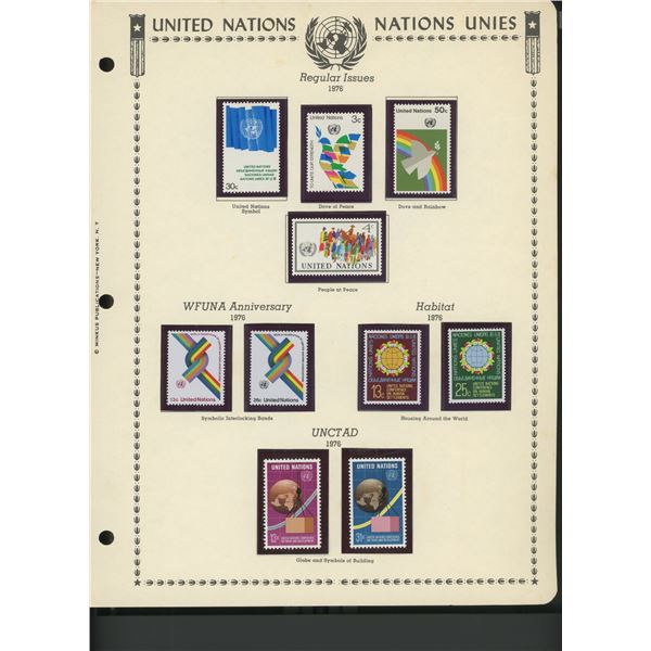 United Nations New York Stamps 1976