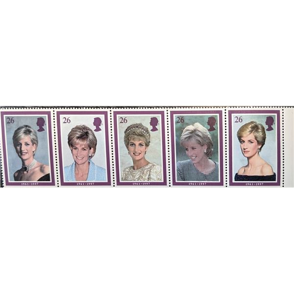 British  Princess Diana Stamp Set.