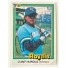 Image 1 : Kansas City Royals Clint Hurdle signed 1981 Donruss trading card