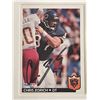 Image 1 : Chicago Bears Chris Zorich 1992 Fleer #52 signed trading card