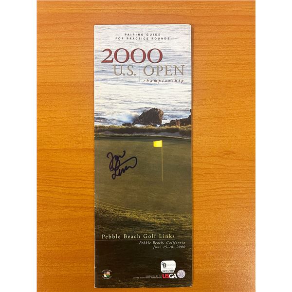 2000 Pebble Beach 100th U.S. Open Championship Jon Levitt signed program - Global Authenticated