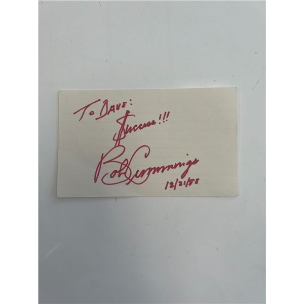 Actor Bob Cummings original signature