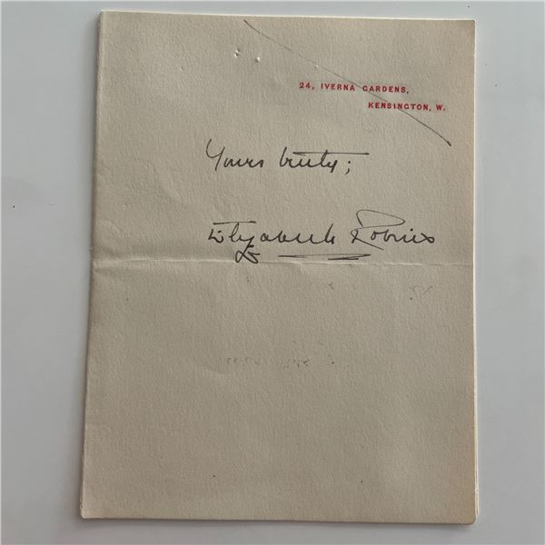 Elizabeth Robins signature cut