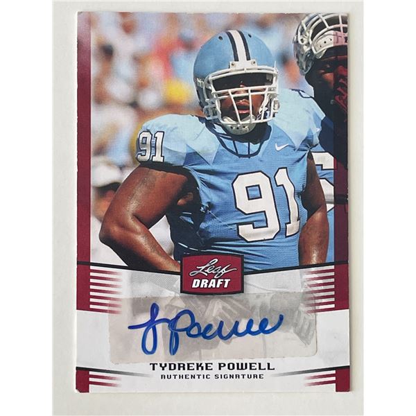 Tydreke Powell signed 2012 Leaf Draft #TP2  trading card