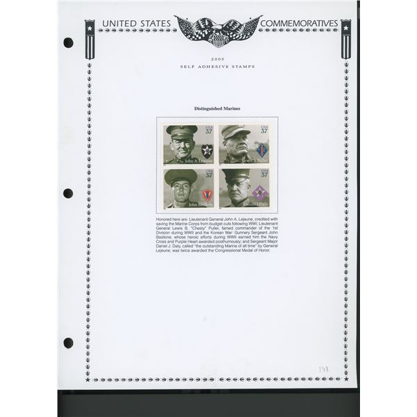 2005 United States Self-Adhesive Booklet Stamp Set: Marines
