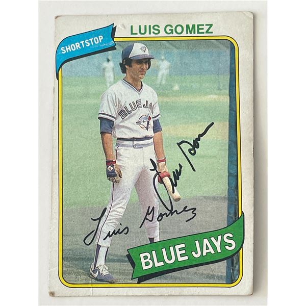 Toronto Blue Jays Luis Gomez signed 1980 Topps #169 trading card