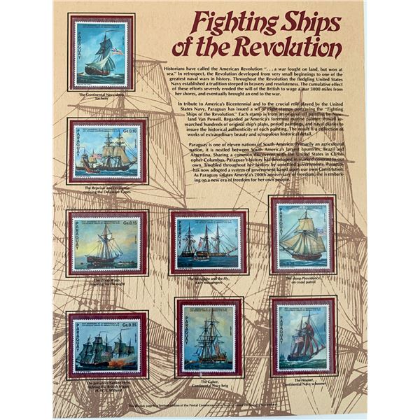 Fighting Ships of the Revolution Stamp Set