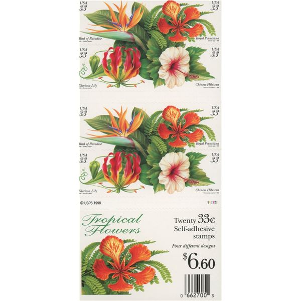 Tropical Flowers Full Stamp Book