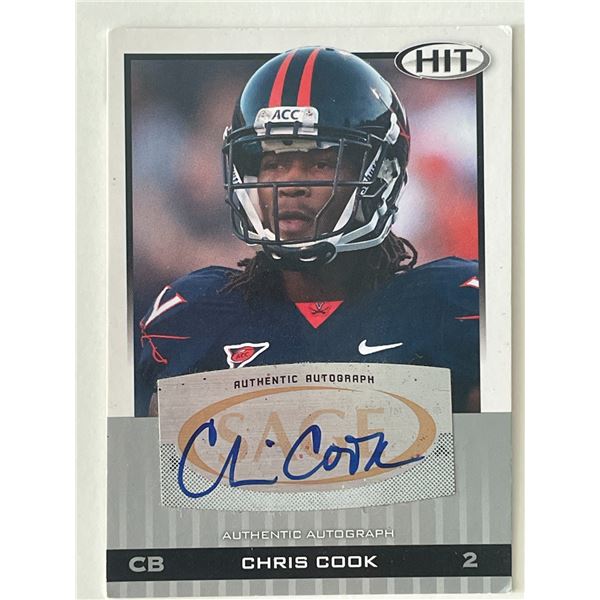 Chris Cook signed autograph card