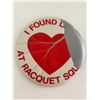 Image 1 : I found love at racquet square vintage pin