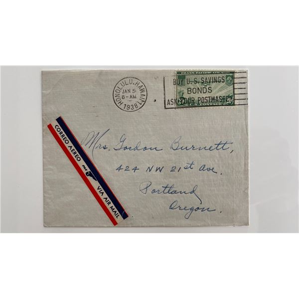 1938 Territory of Hawaii cover