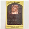 Image 1 : Lou Boudreau Signed Baseball Hall of Fame Plaque Postcard