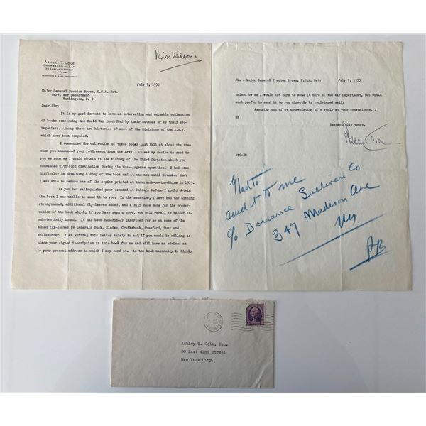 Major General Preston Brown signed letter