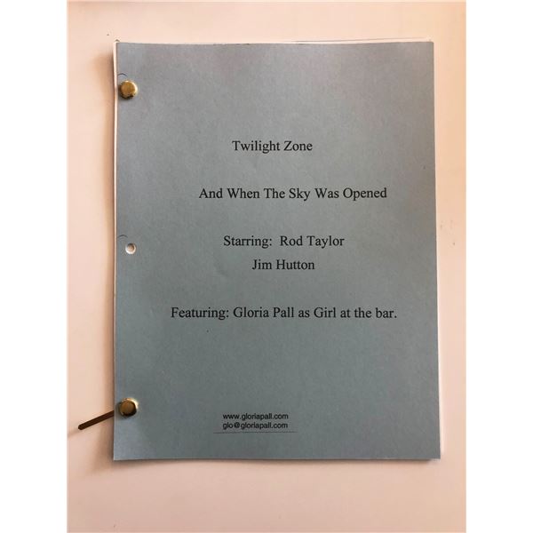 The Twilight Zone - And When the Sky Was Opened - Original Script