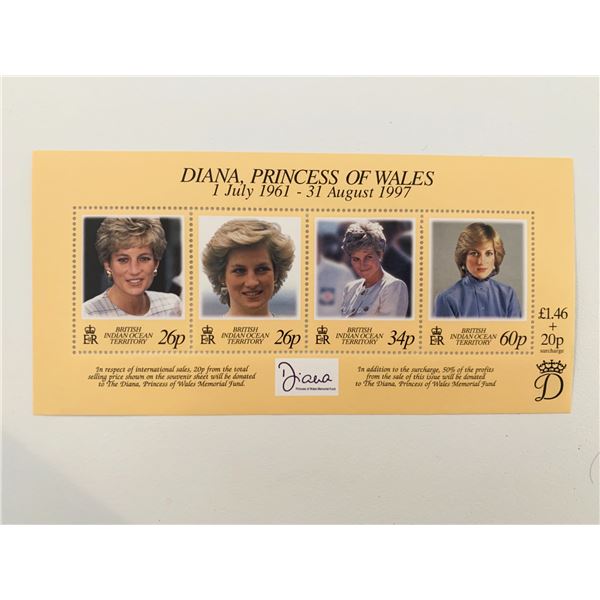 Diana Princess of Wales commemorative stamp set