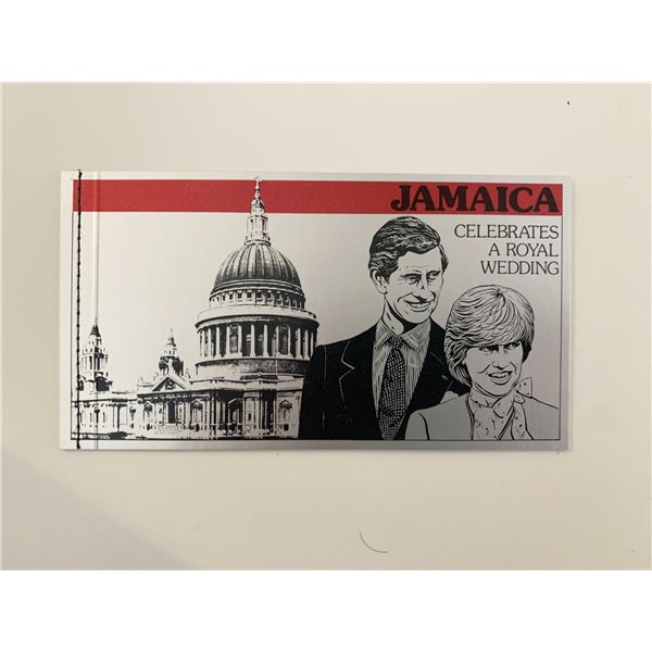 Jamaica Prince Charles and Lady Diana commemorative wedding stamp booklet