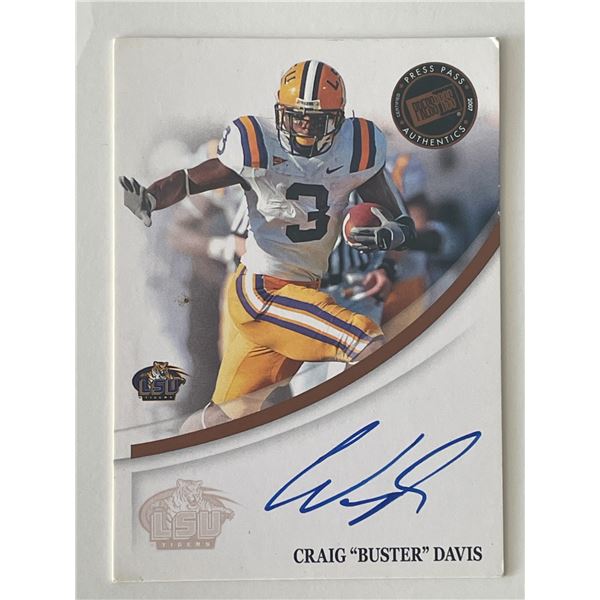 Craig Davis signed autograph card