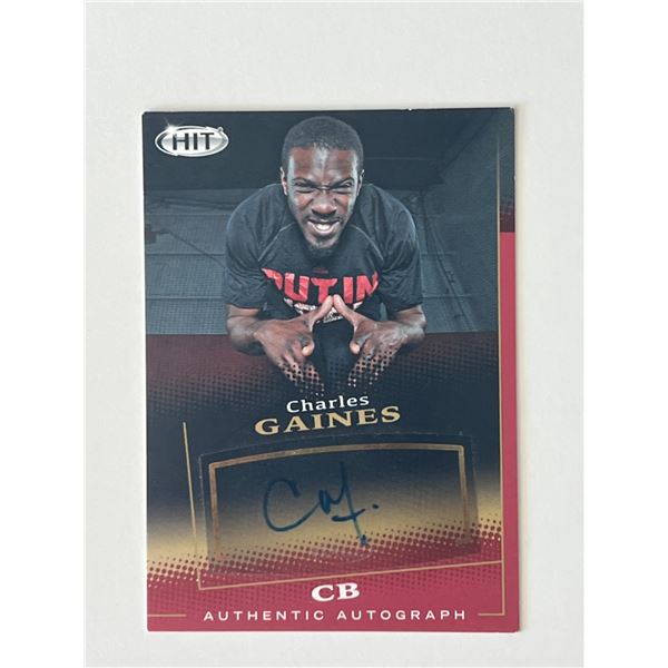 Charles Gaines signed autograph card