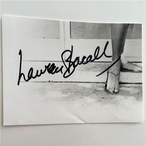 Lauren Bacall original signature