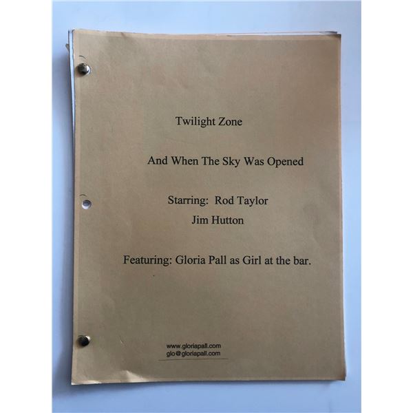 The Twilight Zone - And When the Sky Was Opened - Original Script