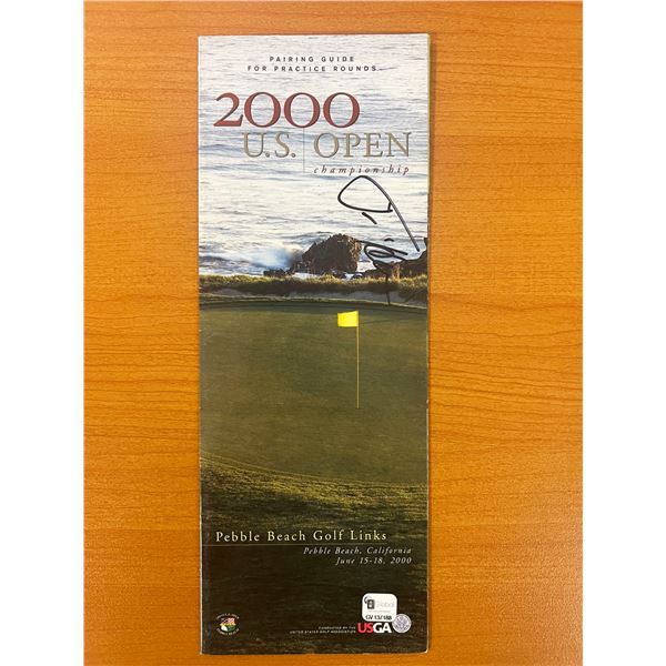 2000 Pebble Beach 100th U.S. Open Championship Tim Herron signed program - Global Authenticated