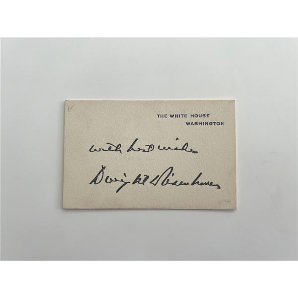 39th US President Dwight D. Eisenhower facsimile signature