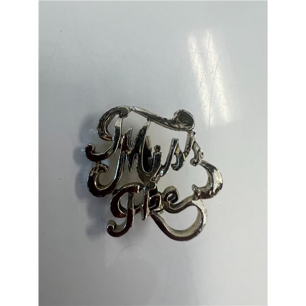 I Miss Ike brooch pin