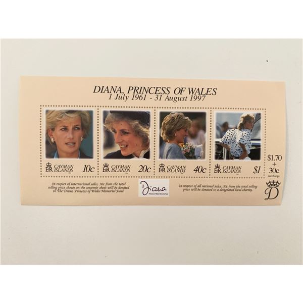 Cayman Islands  Diana Princess of Wales commemorative stamp set