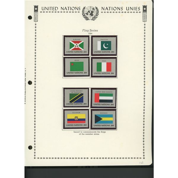 United Nations New York Stamps 1984