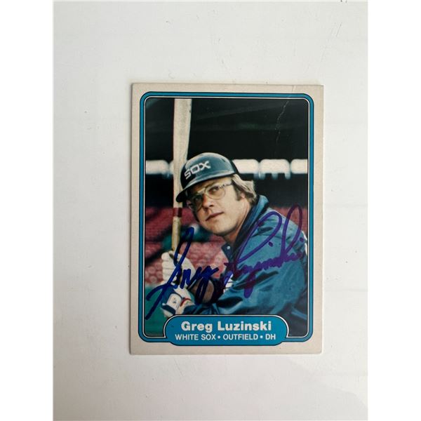 Chicago White Sox Greg Luzinski signed trading card
