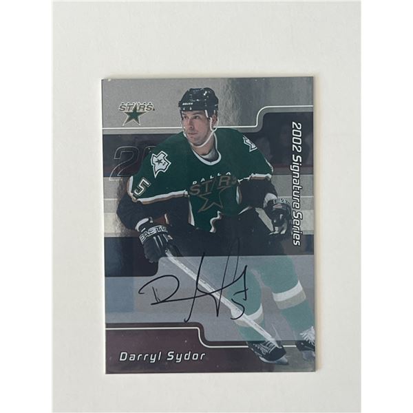 Dallas Stars Darryl Sydor 2002 In the Game #182 signed trading card