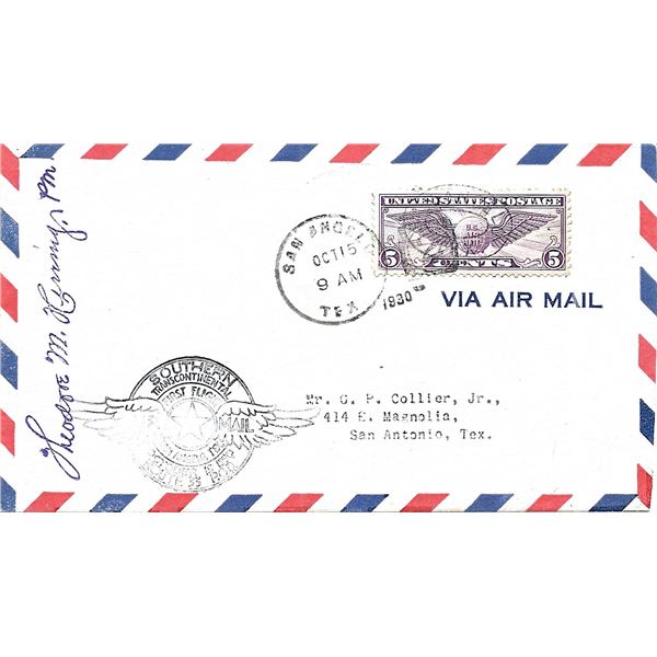 Southern Transcontinental First Flight First Day Cover