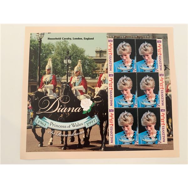 Maldives Diana Princess of Wales commemorative stamp set