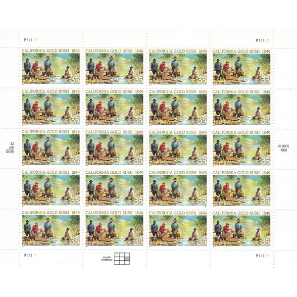 California Gold Rush Stamps