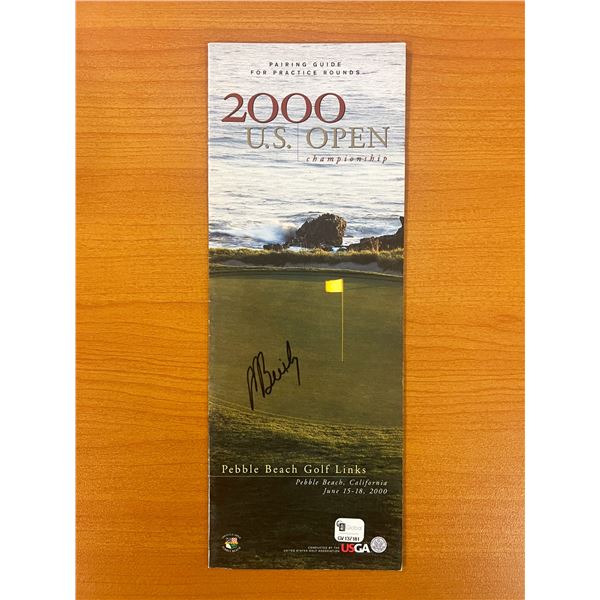 2000 Pebble Beach 100th U.S. Open Championship Mike Brisky signed program - Global Authenticated