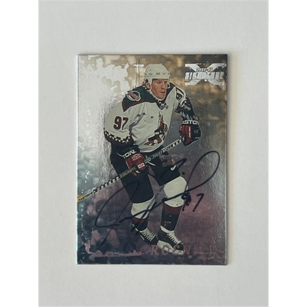 Phoenix Coyotes Jeremy Roenick 1998 In The Game #107 signed trading card