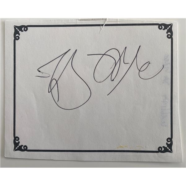 Author William Safire original signature