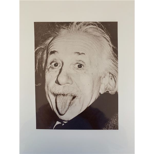 Albert Einstein 8.5x11 photo unsigned