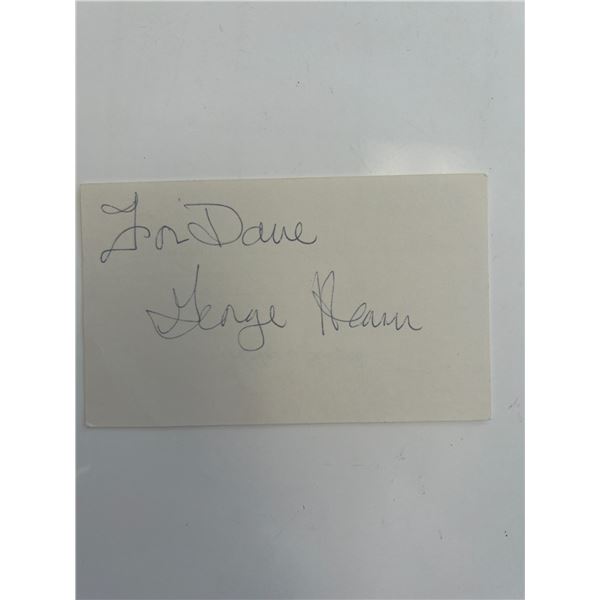 Actor and singer George Hearn original signature