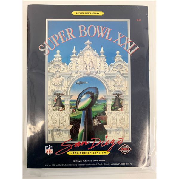 Super Bowl XXII 1988 Official Game Program