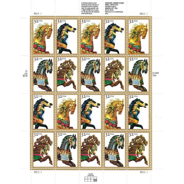 Carousel Horses Stamps
