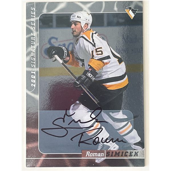 Pittsburgh Penguins Roman Šimunek 2000 In The Game #230 signed trading card