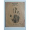 Image 1 : Mother of First Lady of the United States Anna Hall Roosevelt Handprint