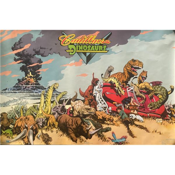 1993 Mark Schultz Cadillac and Dinosaurs poster