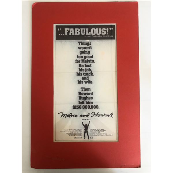 Melvin and Howard Movie Poster