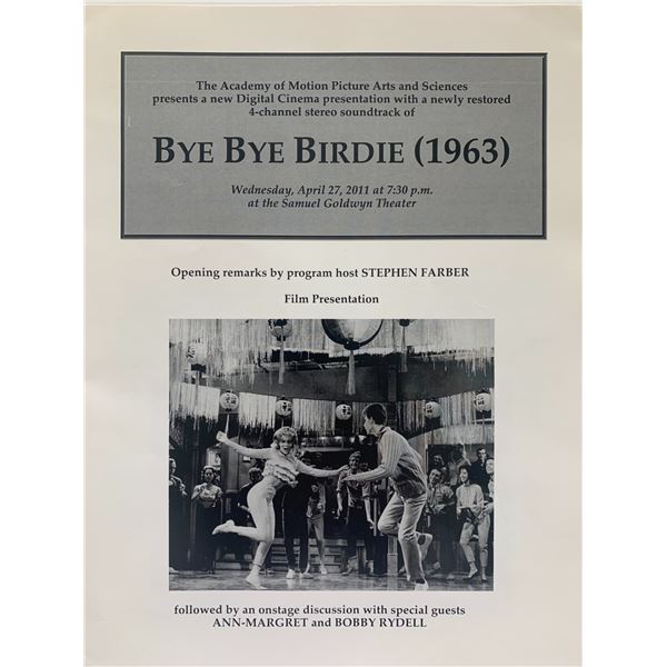 Bye Bye Birdie unsigned program